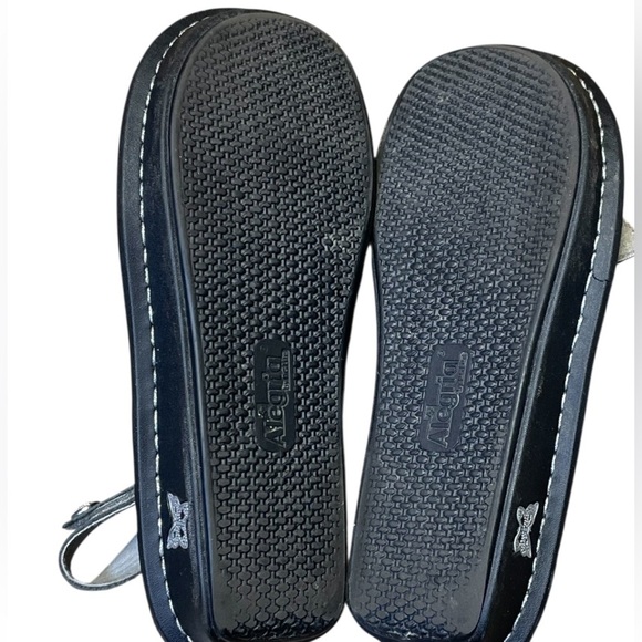 Alegria VER-565 Verona Sandals Women 36 6-6.5 Metallic Silver Disco Desert - Picture 9 of 12